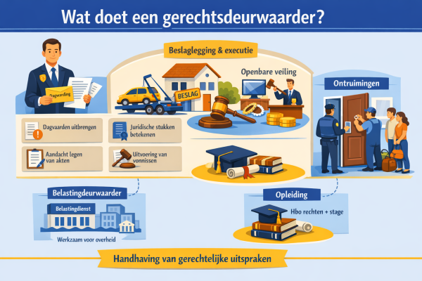 Alles over het beroep gerechtsdeurwaarder Wat doet een gerechtsdeurwaarder